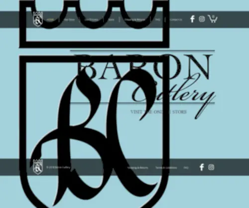 Baroncutlery-US.com(Baron Cutlery Store) Screenshot