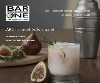 Baronecatering.com(BAR ONE BEVERAGE CATERING) Screenshot