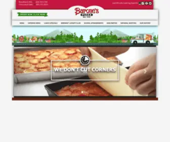 Baronespizzeria.com(Barone's Pizzeria) Screenshot