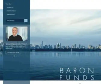 Baronfunds.com(Baron) Screenshot