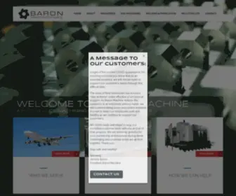 Baronmachine.com(Baron Machine Shop) Screenshot