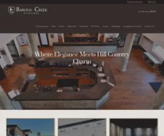 Baronscreekvineyards.com(Baron's Creek Vineyards) Screenshot