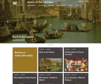 Baroque.org(Music of the Baroque) Screenshot
