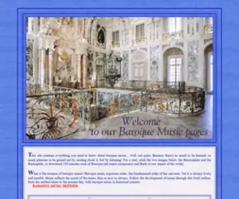 Baroquemusic.org(BAROQUE MUSIC PAGE) Screenshot