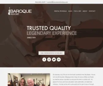 Baroqueviolinshop.com(Baroque Violin Shop) Screenshot