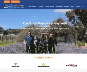 Barossabikehire.com(Barossa Bike Hire and Cycle Tours) Screenshot