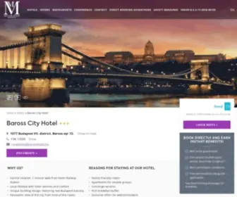 Barosshotel.hu(Baross City Hotel) Screenshot