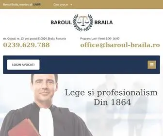 Baroul-Braila.ro(Lege si Profesionalism) Screenshot