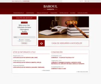 Baroul-Harghita.ro(Baroul Harghita) Screenshot