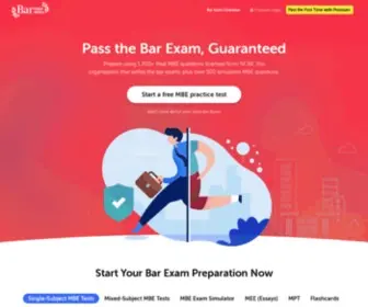 Barprephero.com(Get instant access to the most complete collection of real and simulated bar exam questions) Screenshot