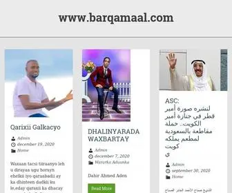 Barqamaal.com(Barqamaal Waa Horseedka Warbaahinta) Screenshot