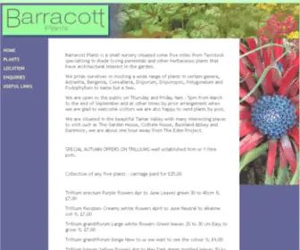 Barracottplants.co.uk(Rare perennial plants from Barracott Plants) Screenshot