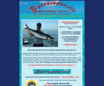 Barracudaville.com(Tampa Bay fishing charters) Screenshot