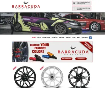 Barracudawheels.com(BARRACUDA Racing Wheels) Screenshot