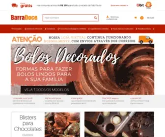 Barradoce.com.br(BarraDoce, Loja de Confeitaria para bolos, chocolates e doces) Screenshot