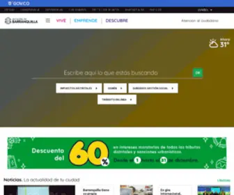 Barranquilla.gov.co(Alcaldía Distrital de Barranquilla) Screenshot