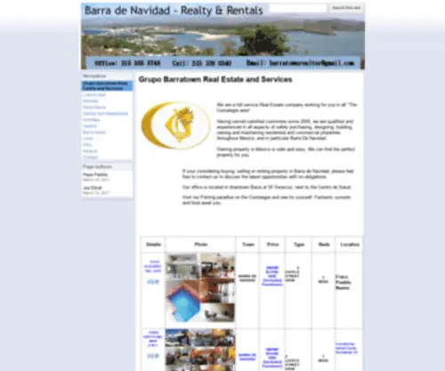 Barrarealty.com(Barra Real Estate and Rentals) Screenshot