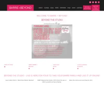 Barreandbeyondstudio.com(Barre + Beyond) Screenshot