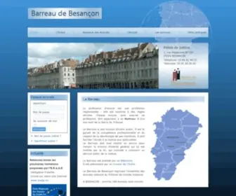 Barreau-Besancon-Avocat.com(Barreau de Besançon) Screenshot