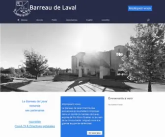 Barreaudelaval.qc.ca(Barreau de Laval) Screenshot