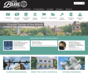 Barrecity.org(City of Barre) Screenshot