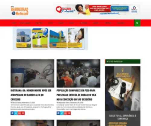 Barreirasnoticias.com(Bem-vindo ao Barreiras Notícias) Screenshot