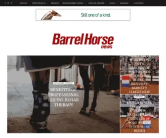 Barrelhorsenews.com(Barrel Horse News) Screenshot