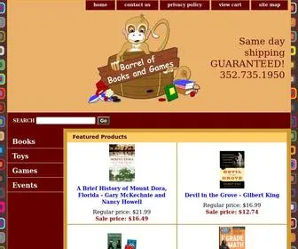 Barrelofbooksandgames.com(Books) Screenshot