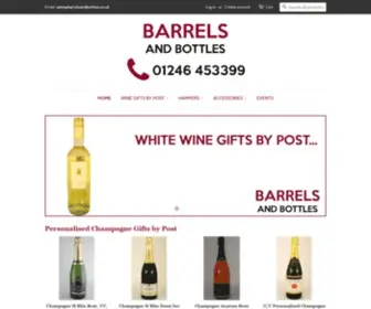 Barrelsandbottles.co.uk(Barrels & Bottles for wines) Screenshot