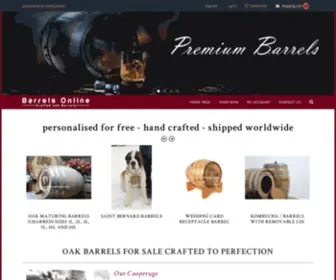 Barrelsonline.com(Oak Barrels & Kegs) Screenshot