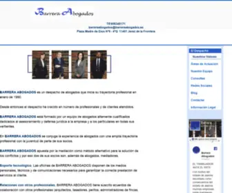 Barrera-Abogados.com(Despacho de abogados en Jerez) Screenshot