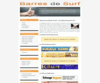 Barresdesurf.com(Barres de Surf) Screenshot