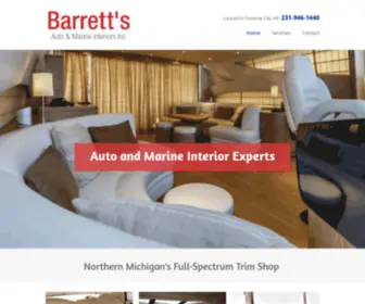 Barretsautoandmarine.com(Barrett's Auto & Marine Interiors Inc) Screenshot