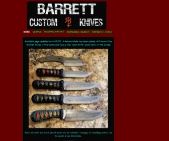 Barrettcustomknives.com(Barrett Custom Knives) Screenshot