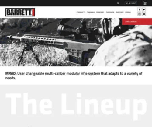 Barrettfieldcraft.com(Barrett Firearms) Screenshot