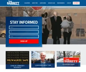 Barrettformilwaukee.com(Tom Barrett) Screenshot