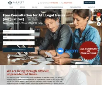 Barretttaxlaw.com(Barrett Tax Law) Screenshot