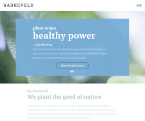 Barreveld.nl(We plant the good of nature) Screenshot