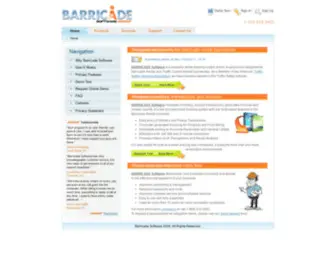 Barricadesoftware.com(BARRICADE Software) Screenshot