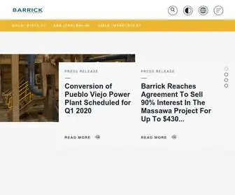 Barrick.com(Barrick Gold Corporation) Screenshot