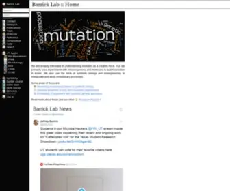 Barricklab.org(Barrick Lab) Screenshot