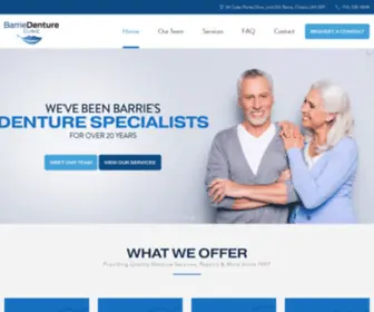 Barriedentureclinic.com(Barrie Denture Clinic) Screenshot