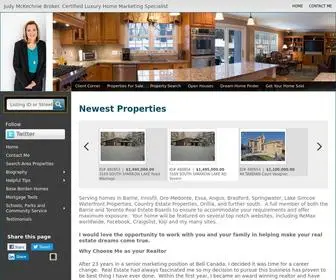 Barriedreamhomes.com(Judy McKechnie RE/MAX Crosstown Realty Inc) Screenshot