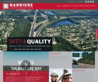 Barriere.com(Asphalt Paving & Construction in the Gulf South) Screenshot