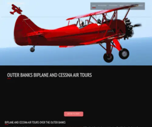 Barrierislandaviation.com(Outer Banks Biplane and Cessna Air Tours) Screenshot