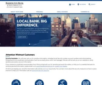 Barringtonbank.com(Barrington Bank & Trust) Screenshot
