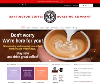 Barringtoncoffee.com(Barrington Coffee Roasting Company) Screenshot