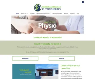 Barringtonhealthphysio.co.nz(Christchurch Physiotherapy) Screenshot