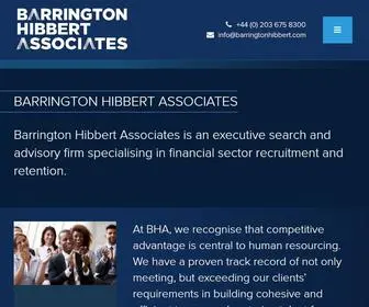 Barringtonhibbert.com(Barrington Hibbert Associates) Screenshot