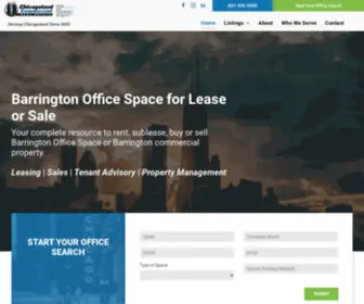 Barringtonofficespace.com(Chicagoland Commercial Real Estate) Screenshot